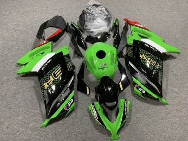 Acheter Carénages Moto Kawasaki EX300 2013-2017 - Vert Blanc Noir Rouge Elf