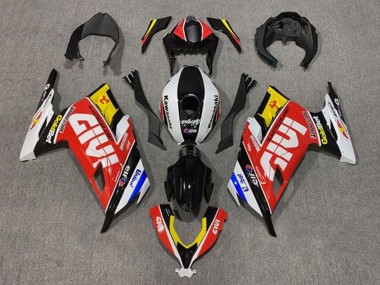 Acheter Carénages Moto Kawasaki EX300 2013-2017 - Blanc Rouge Jaune Bleu Noir Givi