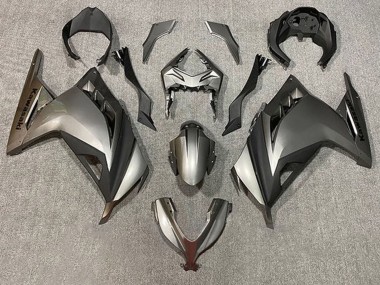 Acheter Carénages Moto Kawasaki EX300 2013-2017 - Argent Noir Mat