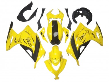 Acheter Carénages Moto Kawasaki EX300 2013-2017 - Jaune Noir Pikachu