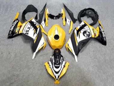 Acheter Carénages Moto Kawasaki EX300 2013-2017 - Jaune Blanc Noir
