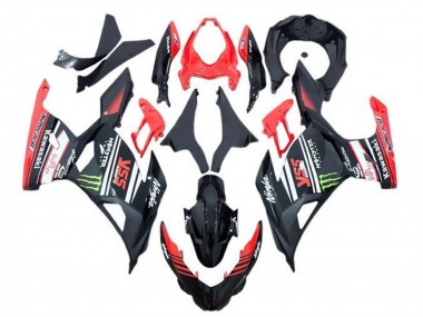 Acheter Carénages Moto Kawasaki Ninja 400 2018-2024 - Rouge Noir Vert Monstre