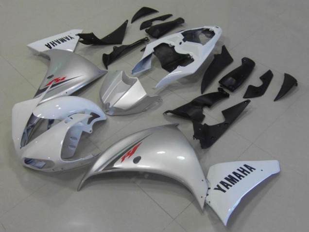 Carénages Moto Yamaha YZF R1 2012-2014 - Blanc Argent