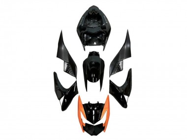 Acheter Carénages Moto Kawasaki Z1000 2007-2009 - Noir Brillant Orange