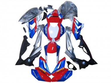 Acheter Carénages Moto BMW S1000RR 2015-2016 - Argent Rouge Bleu Noir