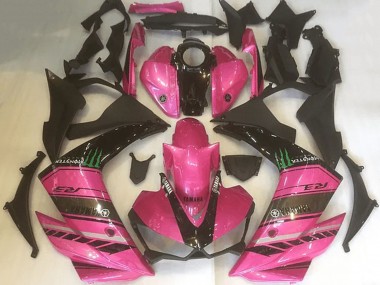Acheter Carénages Moto Yamaha YZF R3 2015-2018 - Rose Noir Vert Monstre