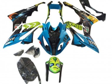 Acheter Carénages Moto BMW S1000RR 2015-2016 - Jaune Bleu Noir Requin