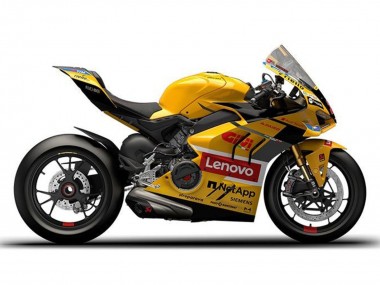 Acheter Carénages Moto Ducati Panigale V4 V4S 2022-2024 - Jaune Rouge Lenovo