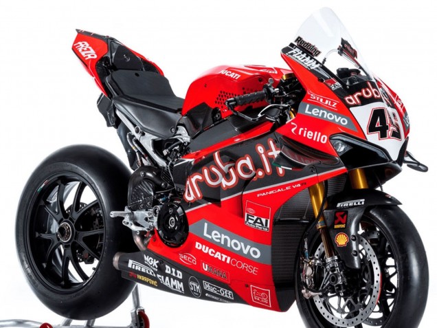 Carénages Moto Ducati Panigale V4 V4S 2018-2019 - Rouge Noir Blanc Aruba