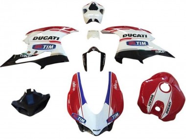 Acheter Carénages Moto Ducati 959/1299 2015-2020 - Blanc Rouge Bleu Noir Brillant Tim