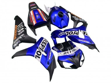 Acheter Carénages Moto Honda CBR1000RR 2006-2007 - Bleu Blanc Rouge Noir Mat Repsol
