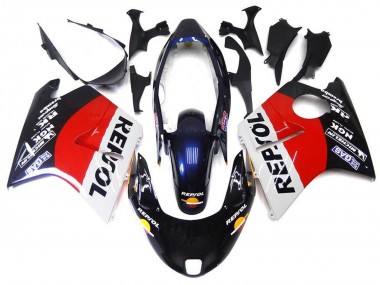 Acheter Carénages Moto Honda CBR1100XX Blackbird 1996-2007 - Rouge Blanc Bleu Noir Brillant Repsol