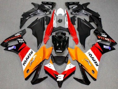 Acheter Carénages Moto Honda CBR500R 2013-2015 - Orange Blanc Rouge Noir Brillant Repsol