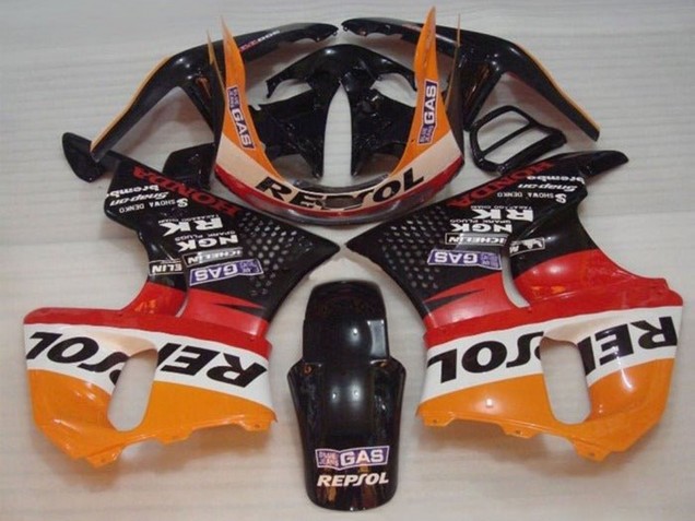 Carénages Moto Honda CBR900RR 893 1996-1997 - Orange Blanc Rouge Noir Brillant Repsol