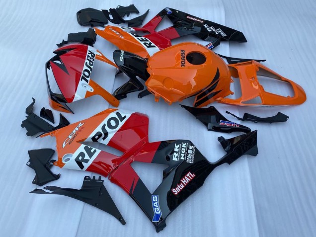 Carénage Moto Honda CBR600RR 2013-2026 - Orange Blanc Rouge Noir Brillant Repsol
