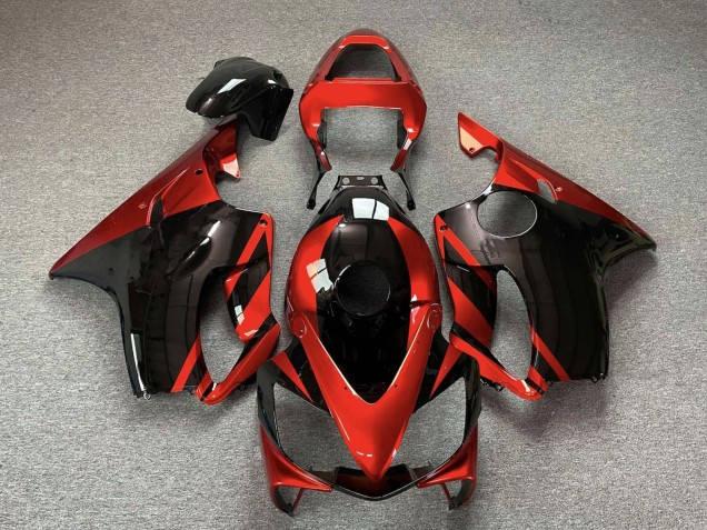 Carénages Moto Honda CBR600 F4i 2001-2003 - Rouge Noir Brillant