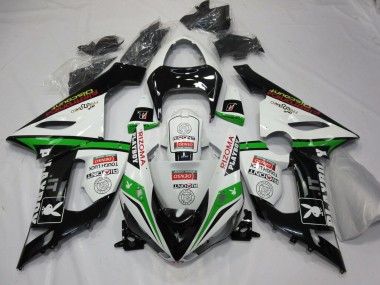 Acheter Carénages Moto Kawasaki ZX6R 2005-2006 - Blanc Noir Vert Rouge Rizoma Playboy