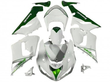 Acheter Carénages Moto Kawasaki ZX6R 2005-2006 - Blanc Vert