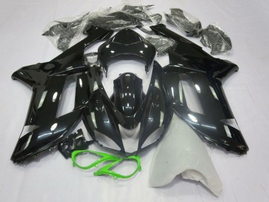 Acheter Carénages Moto Kawasaki ZX6R 2007-2008 - Noir Brillant Vert Néon