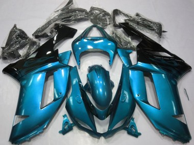 Acheter Carénages Moto Kawasaki ZX6R 2007-2008 - Bleu Clair Noir