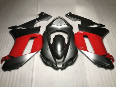 Acheter Carénages Moto Kawasaki ZX6R 2007-2008 - Argent Rouge