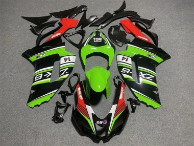 Acheter Carénages Moto Kawasaki ZX6R 2007-2008 - Noir Vert Blanc Rouge