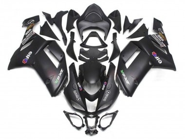 Acheter Carénages Moto Kawasaki ZX6R 2007-2008 - Noir Mat Elf