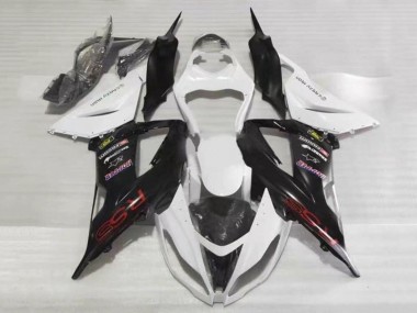 Acheter Carénages Moto Kawasaki ZX6R 2013-2018 - Blanc Noir Rouge RSS
