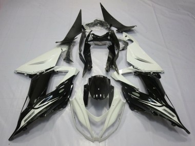 Acheter Carénages Moto Kawasaki ZX6R 2013-2018 - Blanc Perle Noir Brillant