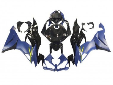 Acheter Carénages Moto Kawasaki ZX6R 2019-2022 - Bleu Mat Noir Brillant