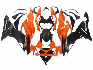 Acheter Carénage Moto Kawasaki ZX6R 2019-2022 - Orange Noir Mat