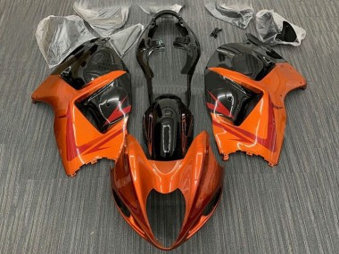 Acheter Carénages Moto Suzuki GSXR 1300 Hayabusa 1996-2007 - Orange Noir Rouge