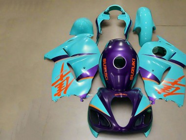 Acheter Carénages Moto Suzuki GSXR 1300 Hayabusa 1996-2007 - Violet Mat Orange Bleu