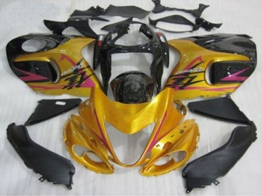 Acheter Carénages Moto Suzuki GSXR 1300 Hayabusa 1996-2007 - Or Noir Rose