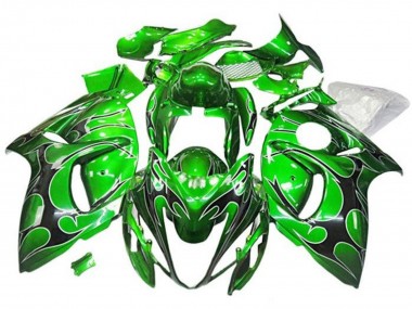 Acheter Carénages Moto Suzuki GSXR 1300 Hayabusa 2008-2020 - Vert Noir Tribal