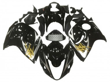Acheter Carénages Moto Suzuki GSXR 1300 Hayabusa 2008-2020 - Noir Brillant Argent Or