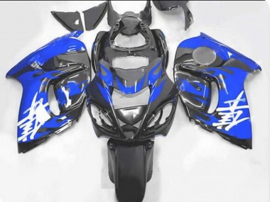 Acheter Carénages Moto Suzuki GSXR 1300 Hayabusa 2008-2020 - Noir Bleu Flamme