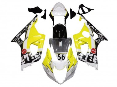 Acheter Carénages Moto Suzuki GSXR 1000 2003-2004 - Jaune Blanc Noir