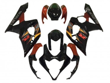 Acheter Carénages Moto Suzuki GSXR 1000 2005-2006 - Noir Rouge Jaune Gris
