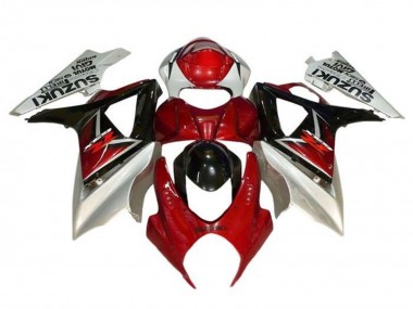 Acheter Carénages Moto Suzuki GSXR 1000 2005-2006 - Argent Rouge Noir