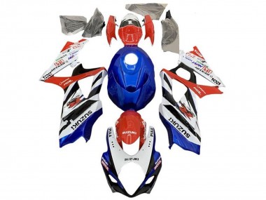 Acheter Carénages Moto Suzuki GSXR 1000 2005-2006 - Blanc Rouge Bleu Noir Bande