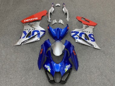Acheter Carénages Moto Suzuki GSXR1000 2017-2024 - Bleu Argent Rouge