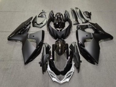 Acheter Carénages Moto Suzuki GSXR 1000 2009-2016 - Noir Mat Noir Brillant Argent