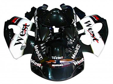 Acheter Carénages Moto Suzuki GSXR 600 / GSXR 750 1996-2000 - Noir Blanc West