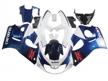 Acheter Carénages Moto Suzuki GSXR 600 / GSXR 750 1996-2000 - Blanc Bleu Rouge