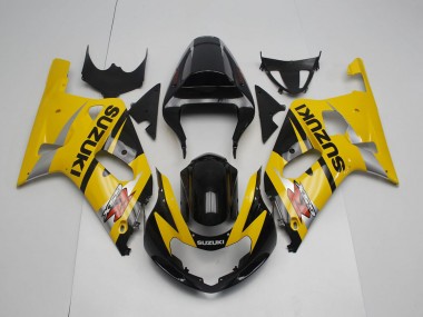 Acheter Carénage Moto Suzuki GSXR 600 / GSXR 750 2001-2003 - Jaune Argent Noir Brillant