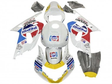 Acheter Carénages Moto Suzuki GSXR 600 / GSXR 750 2001-2003 - Blanc Bleu Rouge Jaune Pepsi
