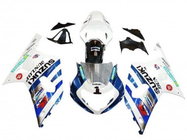 Acheter Carénages Moto Suzuki GSXR 600 / GSXR 750 2001-2003 - Blanc Bleu Bande Rouge Noir