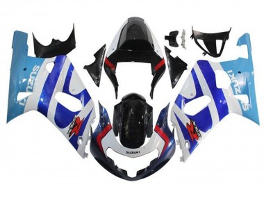 Acheter Carénages Moto Suzuki GSXR 600 / GSXR 750 2001-2003 - Blanc Triple Bleu Noir Brillant Rouge