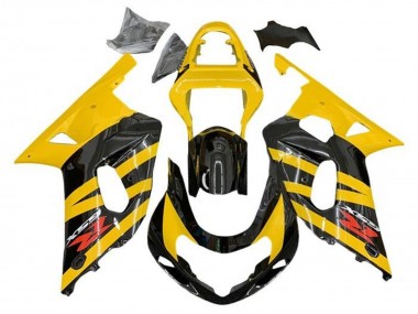 Acheter Carénages Moto Suzuki GSXR 600 / GSXR 750 2001-2003 - Jaune Noir Bande Rouge